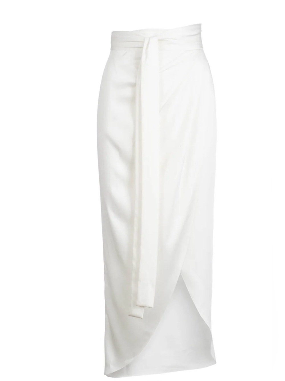 DANNIJO IVORY WRAP MIDI SKIRT